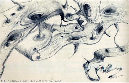 <strong> Figure 1. </strong> Black holes and wormholes extending out of the brane into and through the bulk. Figure 4.5 in The Science of Interstellar.