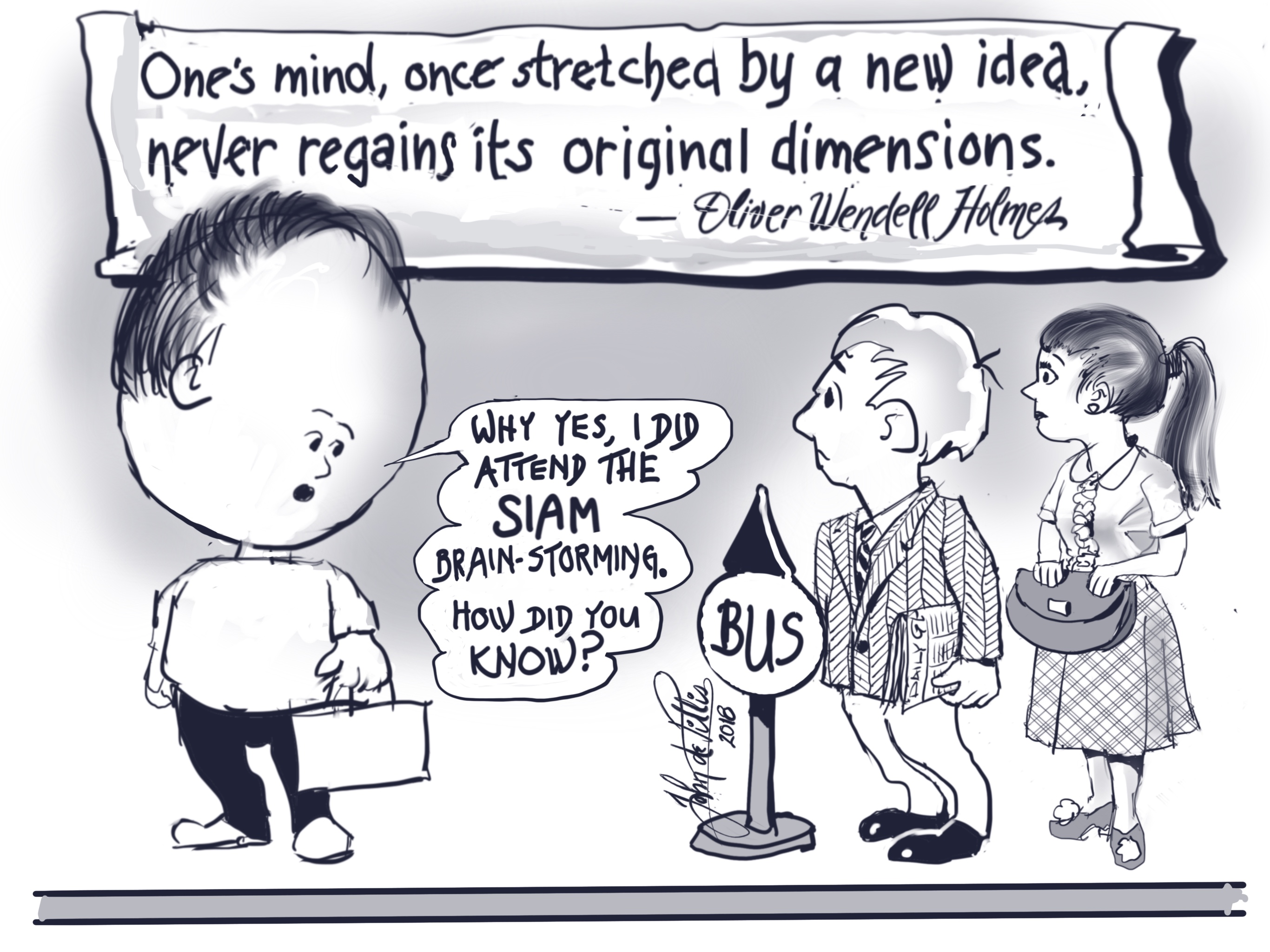 Cartoon created by mathematician John de Pillis.