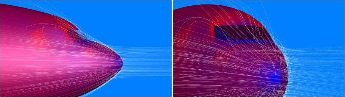 &lt;strong&gt;Figure 3.&lt;/strong&gt; Particle trajectory around the fuselage. Figure courtesy of ANDHEO.