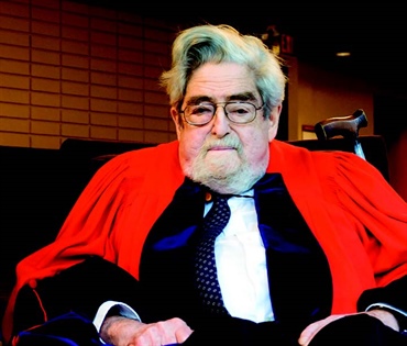 Louis Nirenberg was awarded an honorary doctorate by the University of British Columbia in 2010. Photo by Don Erhardt.
