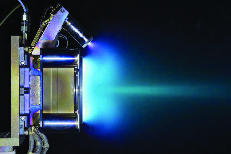 A SPT-100 Hall-effect thruster in the Air Force Research Laboratory’s In-Space Propulsion Branch. Figure courtesy of [1].