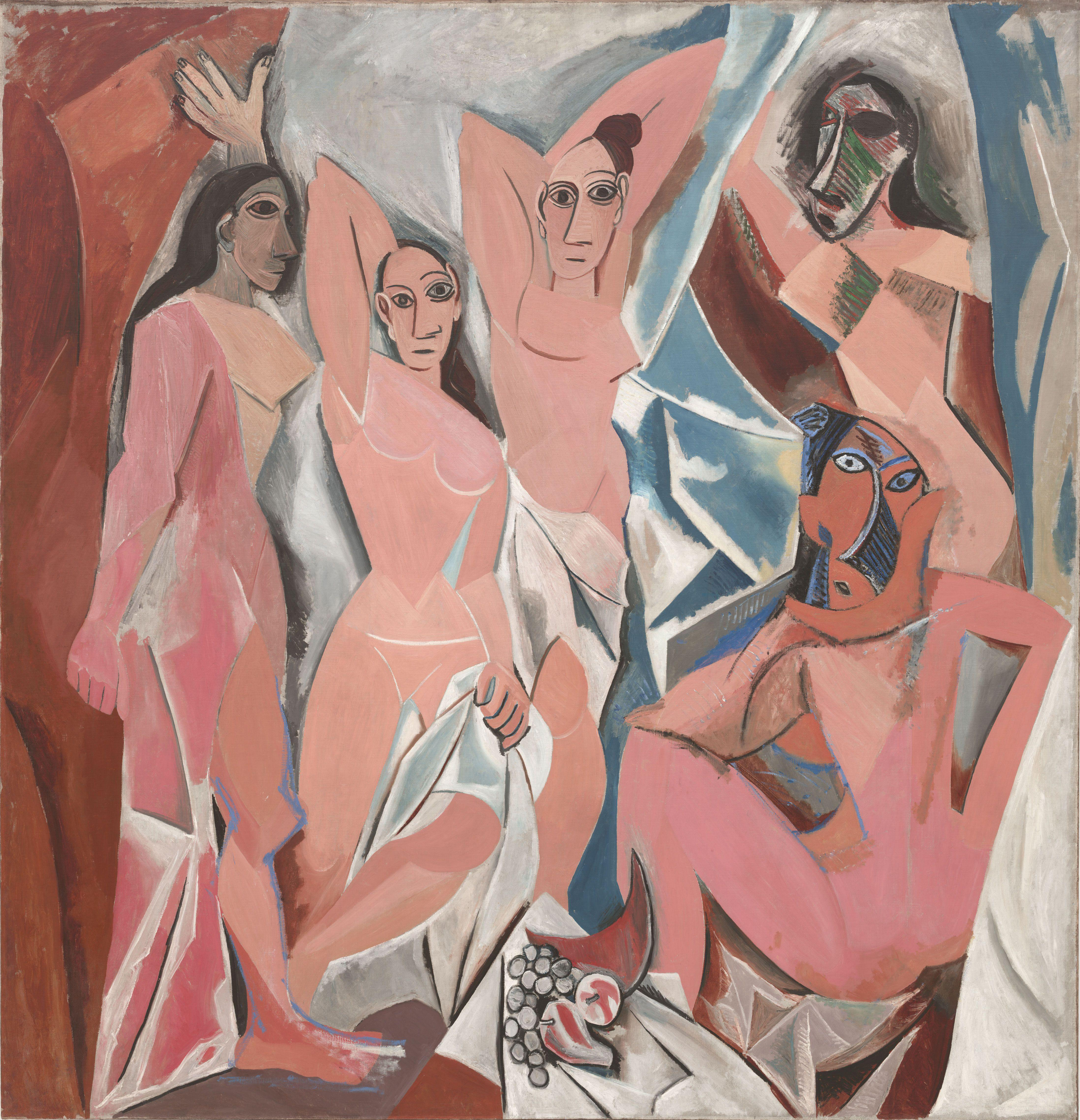 &lt;strong&gt;Figure 1.&lt;/strong&gt; &lt;em&gt;Les Demoiselles d’Avignon&lt;/em&gt;, a painting by Pablo Picasso, embodies some of the bold traits of Cubism. Public domain image.