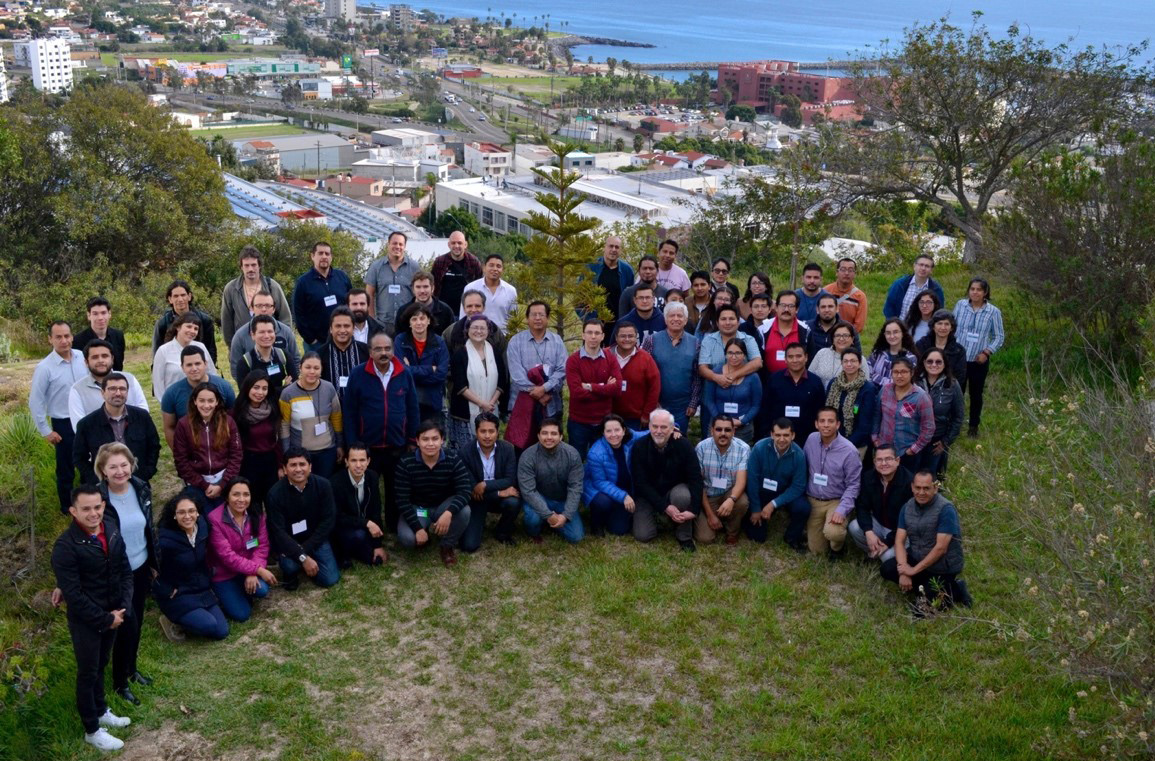 <strong>Figure 1.</strong> Attendees of the 2019 MexSIAM Annual Meeting in Ensenada, Mexico. Photo courtesy of the local organizers at the Ensenada Center for Scientific Research and Higher Education.