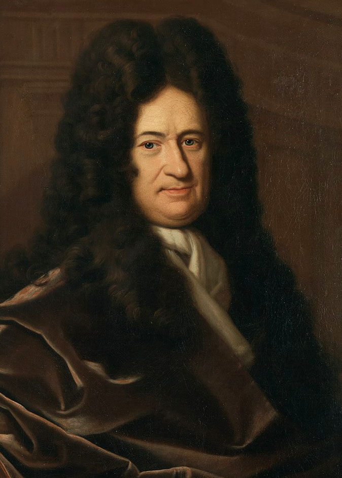 1695 portrait of Gottfried Wilhelm Leibniz by painter Christoph Bernhard Francke, from the collection of the Herzog Anton Ulrich Museum. Image courtesy of <a href="https://commons.wikimedia.org/wiki/File:Christoph_Bernhard_Francke_-_Bildnis_des_Philosophen_Leibniz_(ca._1695).jpg" target="_blank">Ekenaes/Wikimedia Commons</a>; the painting itself is in the public domain.