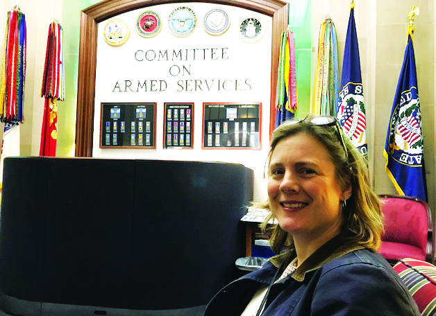 Sheri Martinelli’s time as a SIAM Science Policy Fellowship recipient has included meetings with staff from the U.S. House and Senate Committees on Armed Services. Photo courtesy of Margaret Cheney.