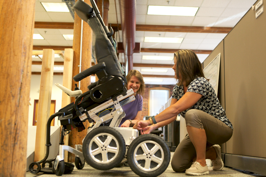 Among other projects, DEKA Research and Development works to improve mobility for individuals who use wheelchairs. DEKA and other industry-based companies around the world need mathematicians to help solve society’s most important and difficult problems. Photo courtesy of DEKA Research and Development.