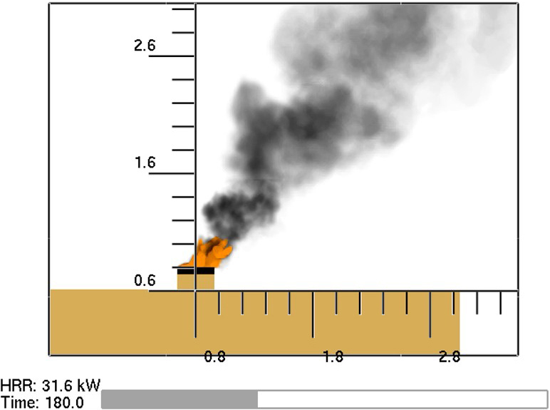 &lt;strong&gt;Figure 3.&lt;/strong&gt; Simulation of a plume of smoke created by a pool fire. Figure courtesy of Albert Simeoni.
