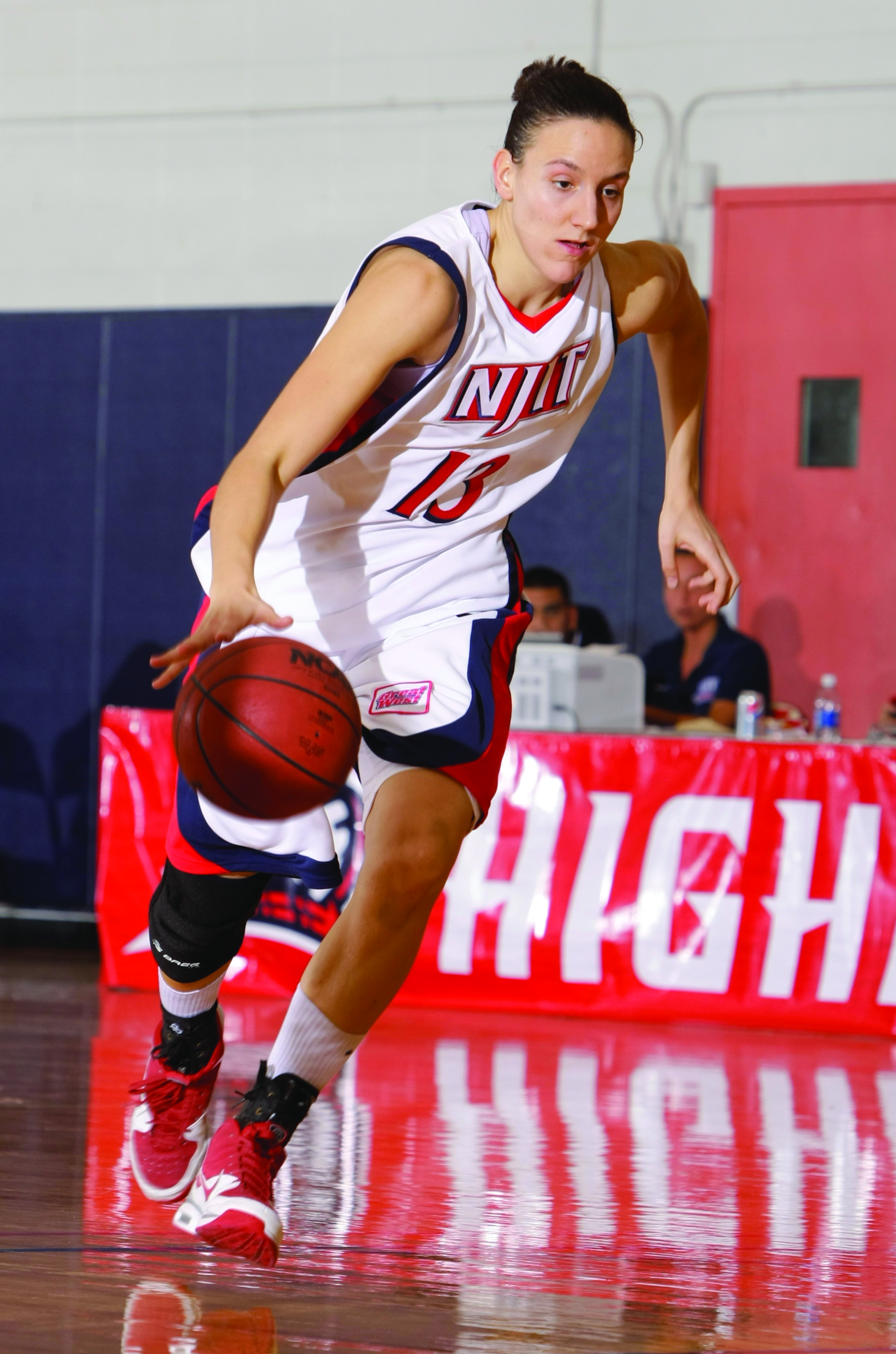 Ivana Šerić played on the women’s Division 1 basketball team as an undergraduate student at the New Jersey Institute of Technology (NJIT). Photo courtesy of NJIT.