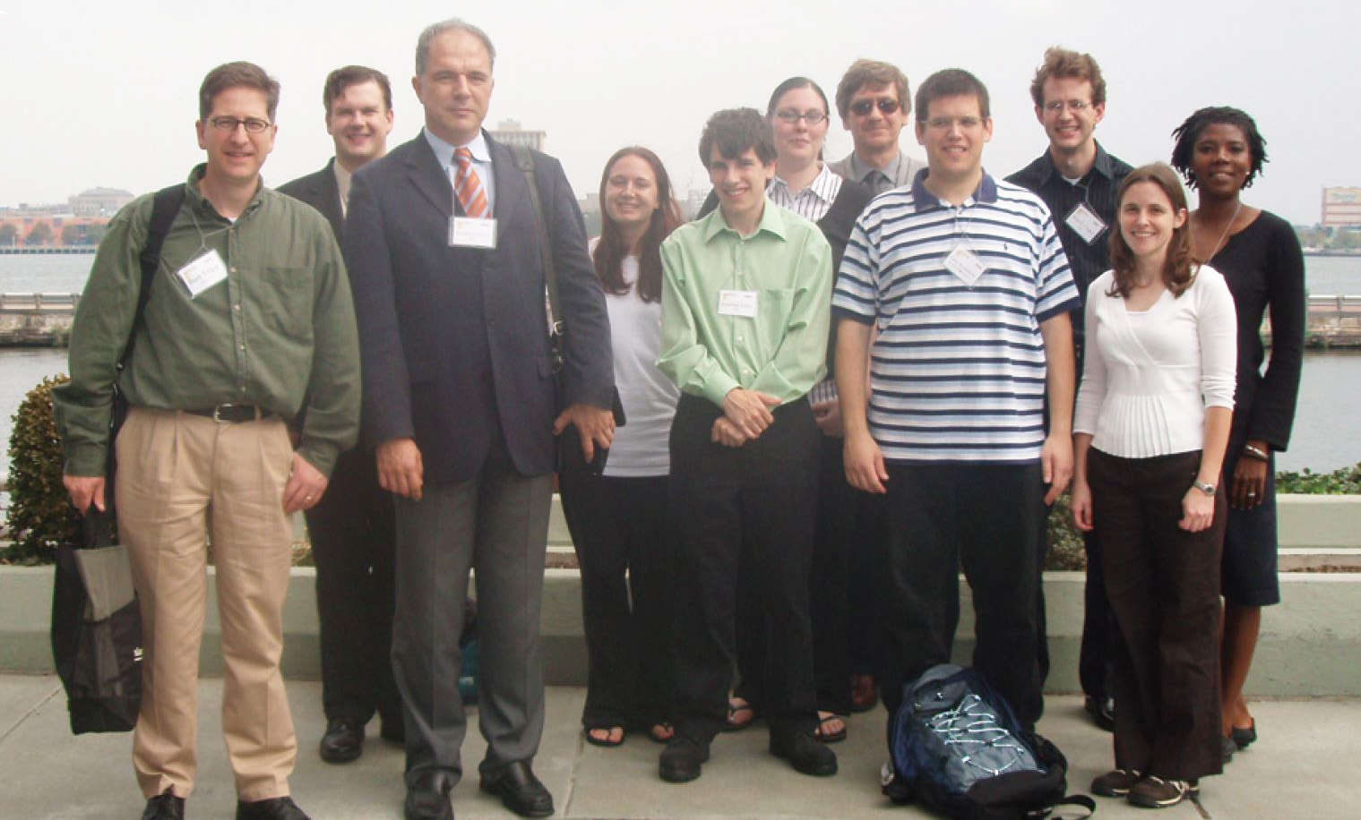 Suzanne Weekes (far right) served on the organizing committee of the 2007 SIAM Conference on Mathematics for Industry, which took place in Philadelphia. Here she poses at the meeting with students and faculty from the Worcester Polytechnic Institute (WPI) Center for Industrial Mathematics and Statistics and the WPI SIAM Student Chapter, all of whom presented their work at the conference. This photo initially appeared in the June 2008 issue of SIAM News.