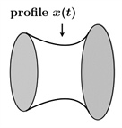 <strong>Figure 1.</strong> A soap film spanned by two concentric rings.