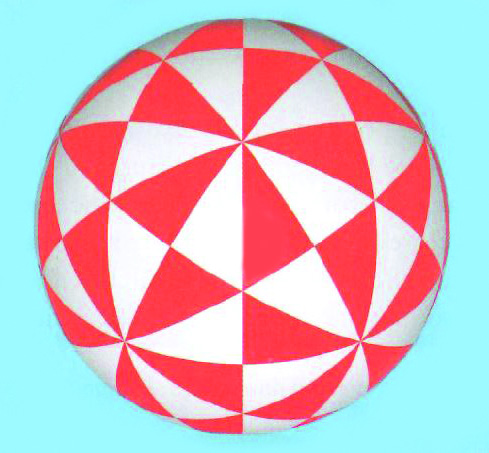 &lt;strong&gt;Figure 2.&lt;/strong&gt; A sphere filled with 120 triangles. Figure courtesy of Princeton University Press.