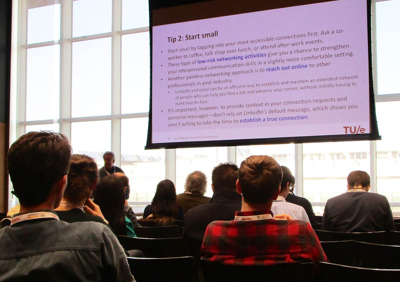 During the 2023 SIAM Conference on Computational Science and Engineering, which took place last week in Amsterdam, the Netherlands, Wil Schilders of Eindhoven University of Technology spoke about the value of networking and collaboration throughout one's entire scientific career. SIAM photo.
