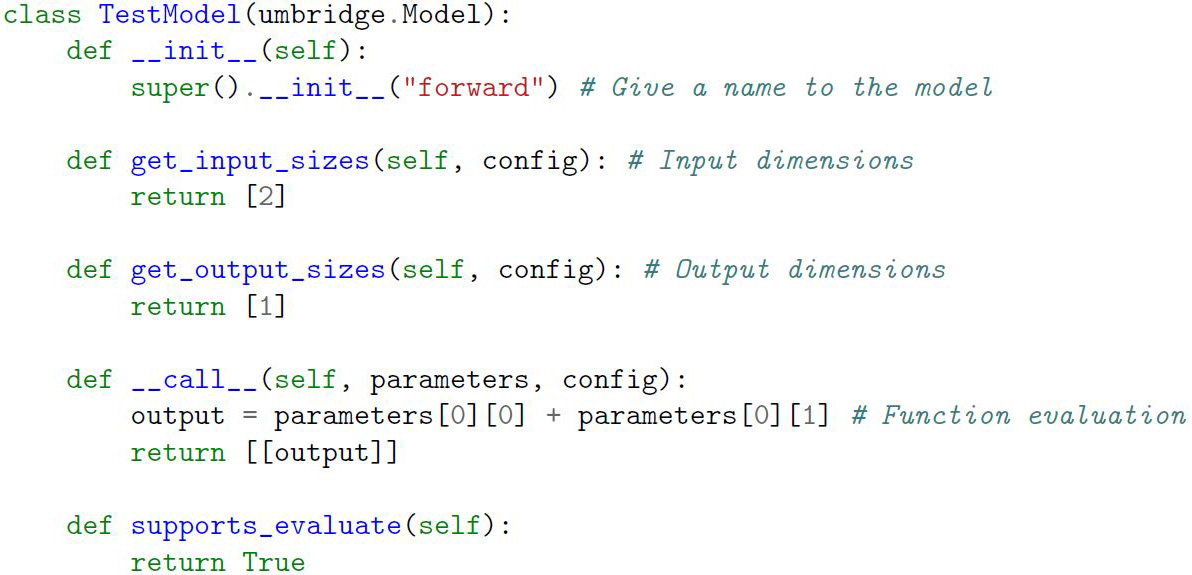 &lt;strong&gt;Figure 4.&lt;/strong&gt; Minimal Python example that implements \(F : \mathbb{R}^2 \rightarrow \mathbb{R}\), \(F(\theta)=\theta_1+\theta_2\).