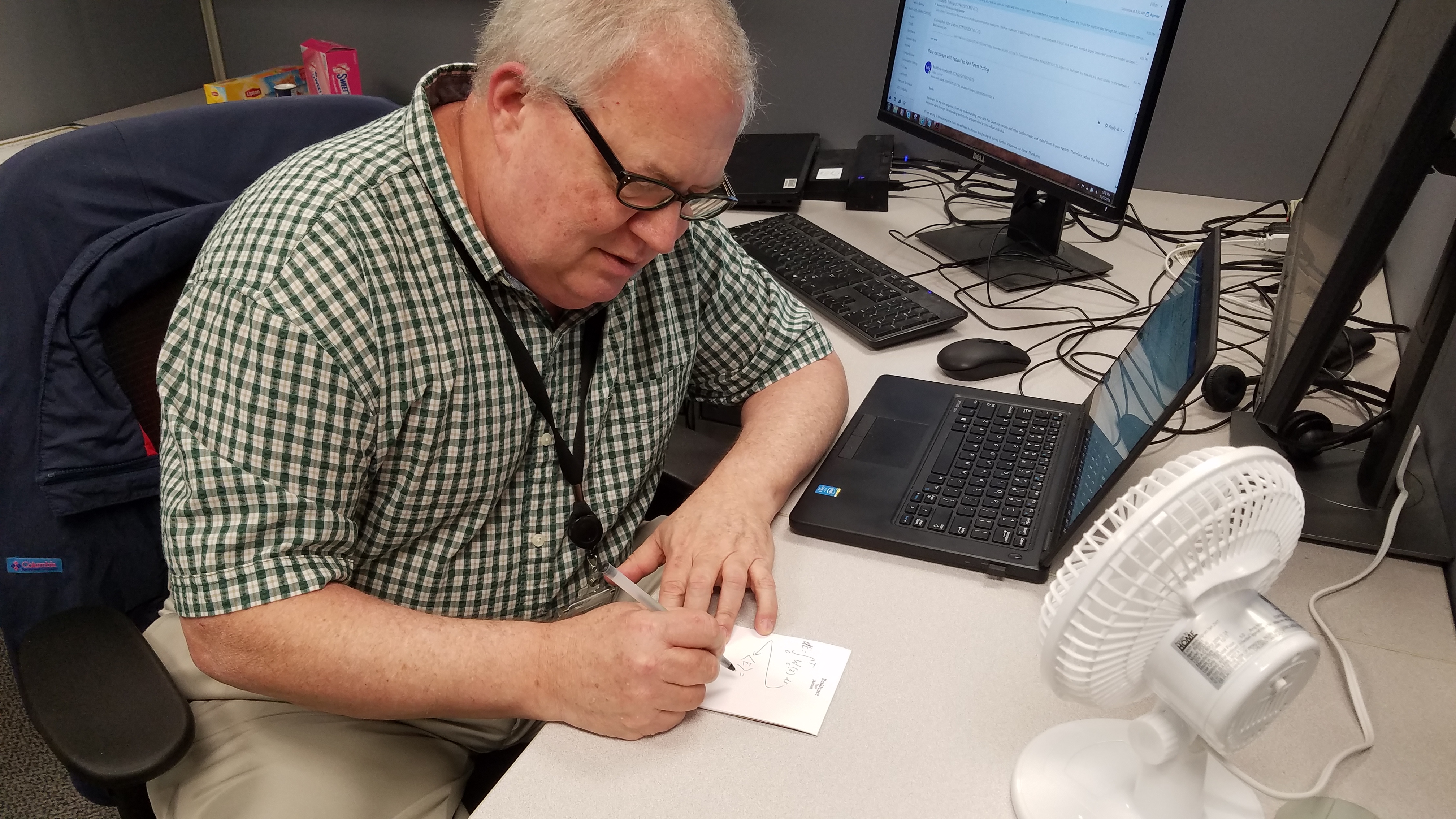 Deep thoughts, deep learning — it is all of a piece for Kevin Gillette, a common mathematician at Accenture Federal Services. Photo credit: Joon Yoon.