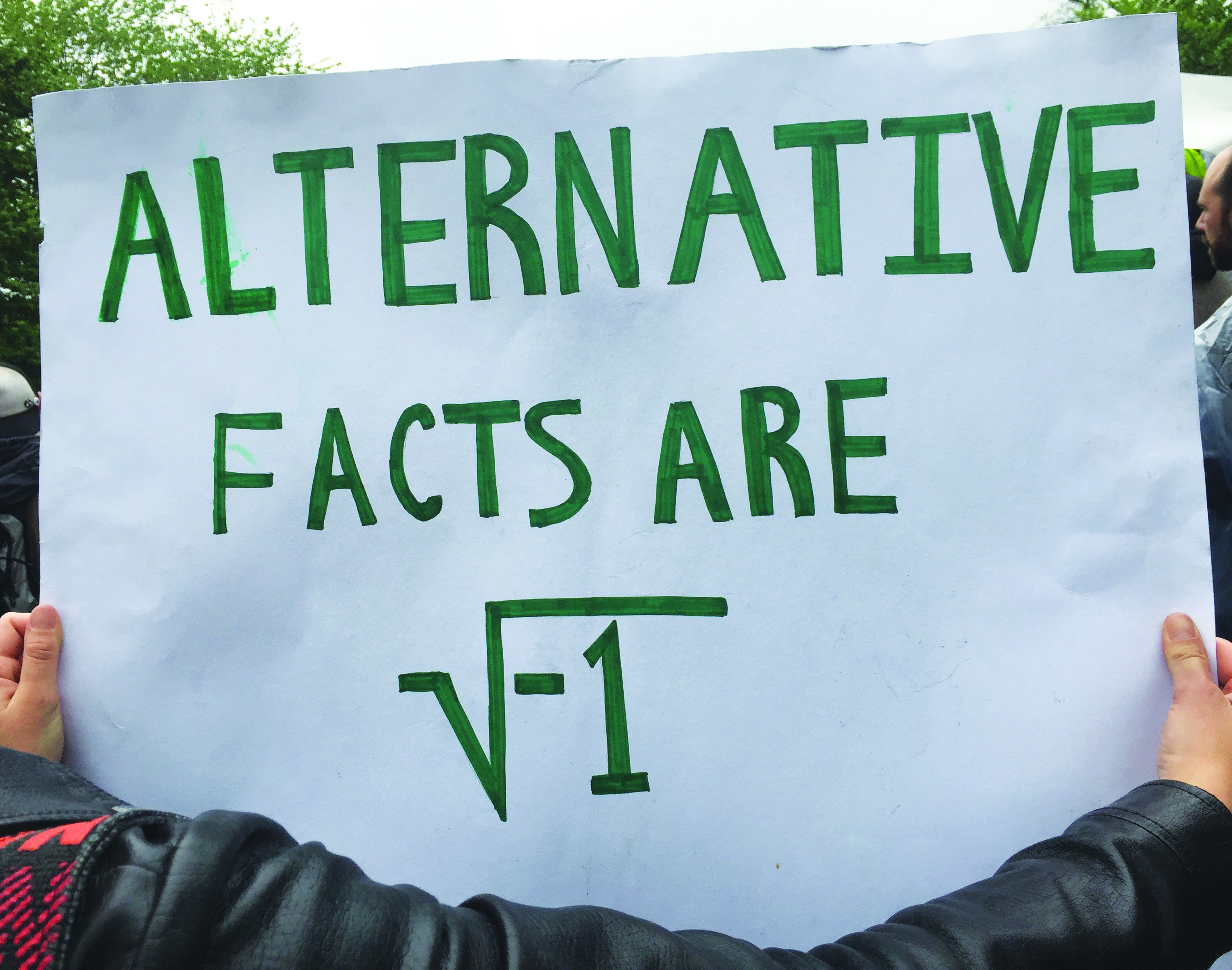 March for Science participants displayed creative signs conveying the relevance and significance of scientific research to the public interest. Photo credit: Hans Kaper.